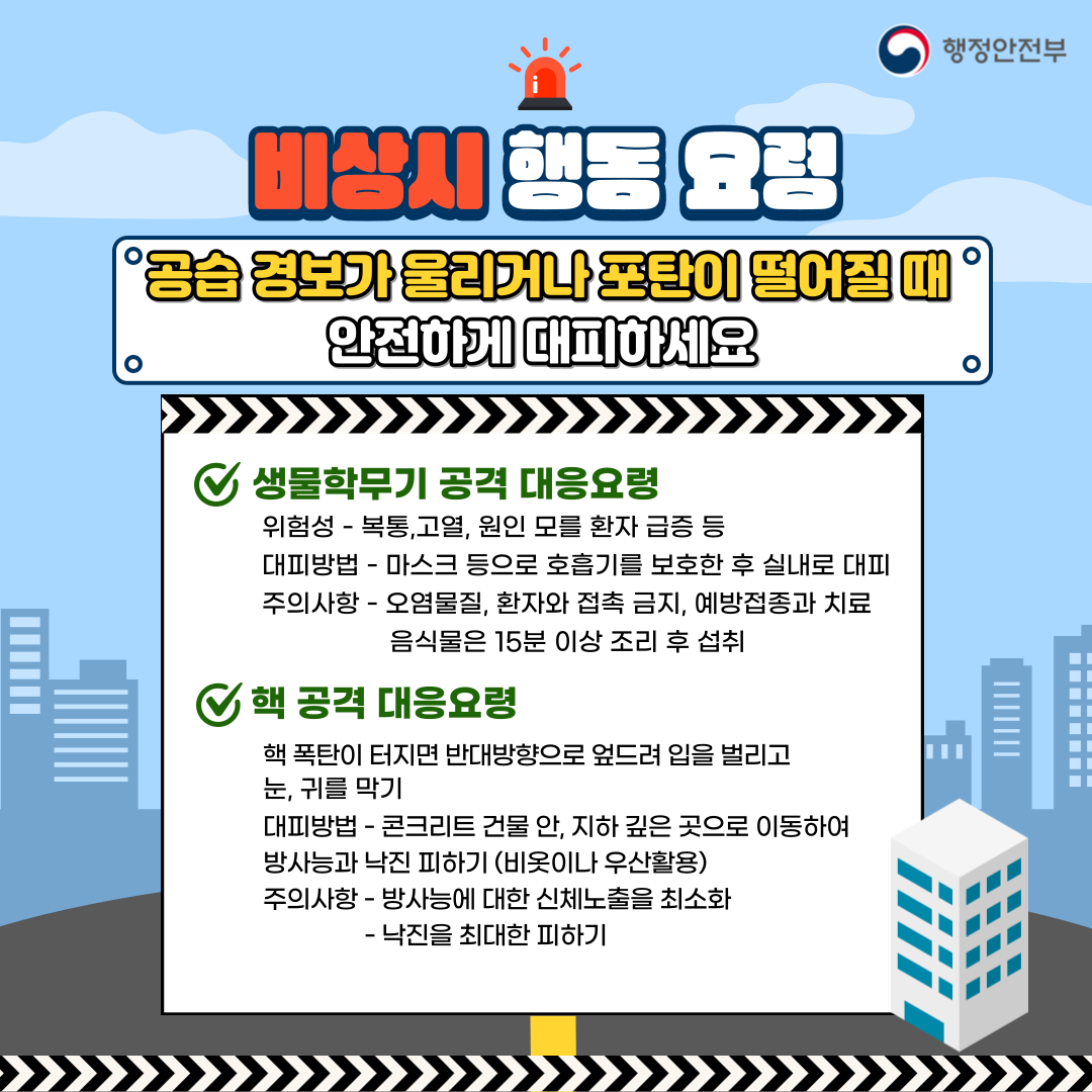 8월23일(수요일) 오후 2시부터 20분간 민방위 훈련 전국 동시 실시! 관련이미지 5